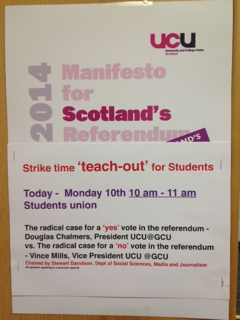 Using strike time positively to help student understanding of contemporary issues