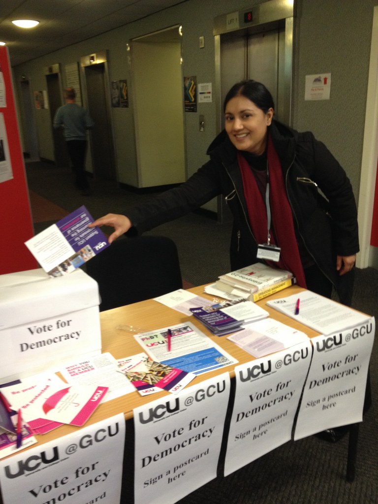 Staff and students cast their vote for democracy 