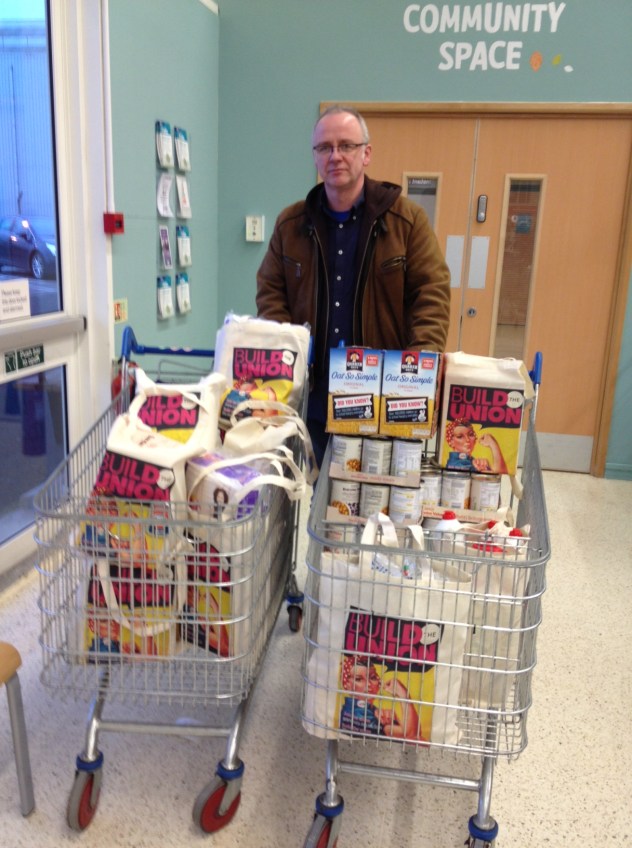 Brian Pillans the branch honorary secretary doing the hard work